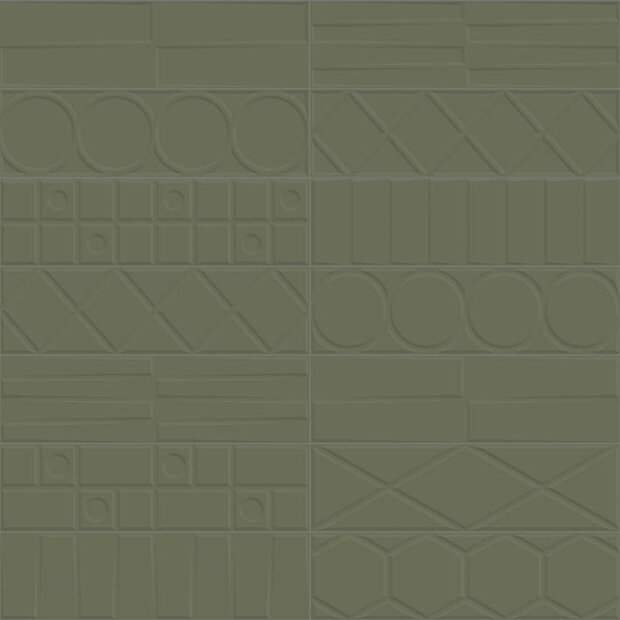 Geo Deco Green 12,35x44,3